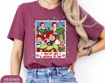 Disney Toy Story Merry Christmas Shirt, You' ve Got a Friend in Me Christmas Shirt, Disney Christmas Shirt, Kids Christmas Shirt