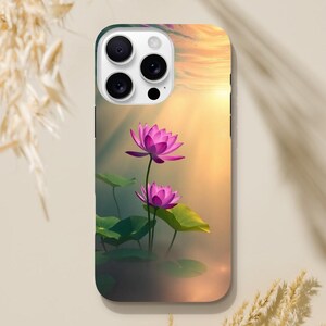 iPhone Case - Lotus Flowers Illuminated by Sunlight
