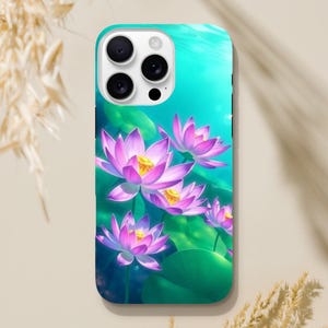 iPhone Case - Lotus Flowers Underwater Serenity