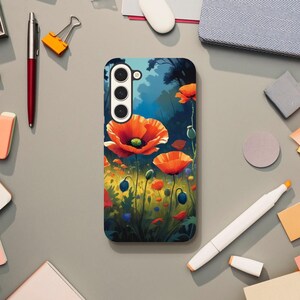 Custodia per telefono Samsung - Papaveri rossi nel campo