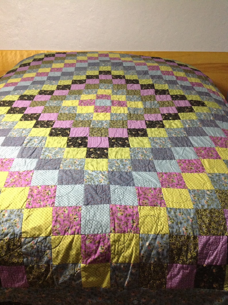 Queen Size Trip Around the World Quilt Etsy