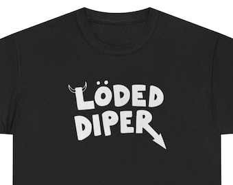 Loded Diper T-Shirt: Punk Logo, Funny Graphic Tee