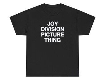 Unknown Pleasures: Minimalist Joy Division Typography, Post-Punk Graphic Design TributeFunny Graphic Tee, Unisex Cotton Shirt, Humor Gift