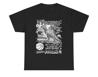Dinosaur Tee, Funny Shirt for Adults, Unisex T-Shirt, Jurassic Park Lover Gift, Novelty Graphic Tee, Humorous Tee for Men and Women