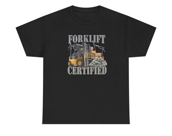Certified Power: Industrial Prowess, Lightning-Charged SuccessFunny Graphic Tee, Unisex Cotton Shirt, Humor Gift, Casual Meme Top