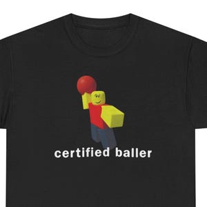 Camiseta meme de Roblox: Camiseta gráfica de jugador certificado