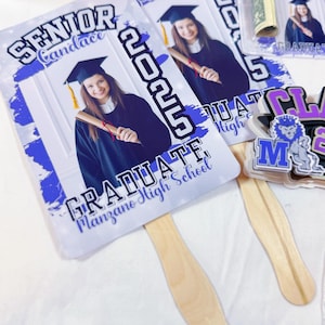 Custom Graduation Face Fan 2025: Personalized Grad Party Decor