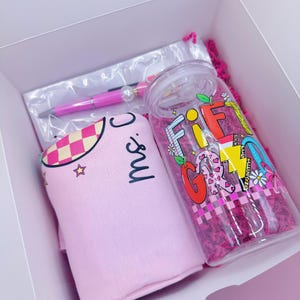 Regali per insegnanti Confezione regalo personalizzata per insegnanti con maglietta, tazza, penna e biglietto