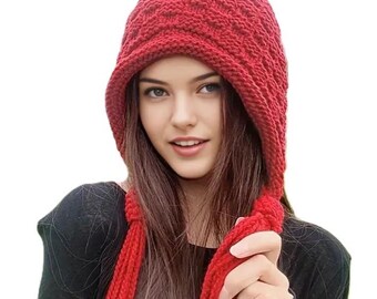 Boho Braided Tasse Cap-Turban Hat for Women-Winter Knitted Polyester-100% Polyester-Hand Washable-Stretch Fit Ear Protection-Cozy Knit