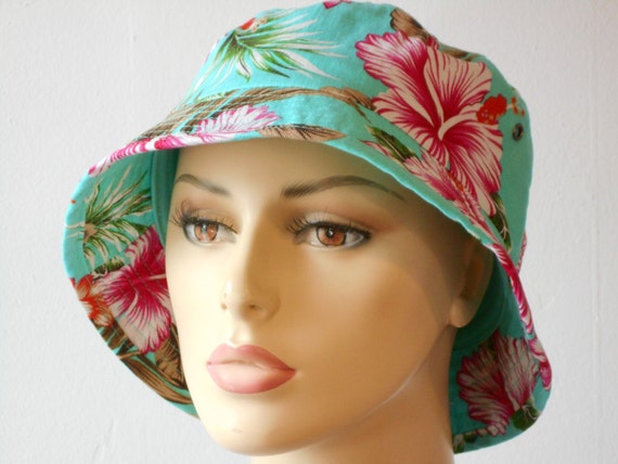 turquoise bucket hat
