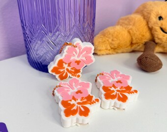 Tropical Hibiscus Can Opener Keychain