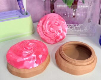 Frosted Cookie Catch-All Tray PINK | 3D Printed Dessert Trinket Dish