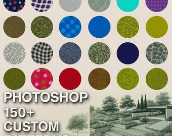 Landscape Architecture Photoshop Patterns: Seamless Site Design Toolkit (.PAT File)