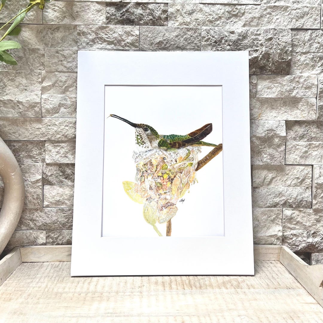 Hummingbird Art Print - Wings of Devotion - Etsy