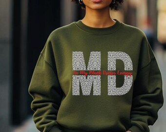 Black Doctor Energy Sweatshirt: Unisex Medical Pride Gift