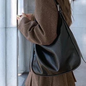 Sac à bandoulière en cuir PU grande capacité - Sac à main de luxe pour femme, sac à main fourre-tout de designer, sac de travail à bandoulière, sac à main élégant de tous les jours
