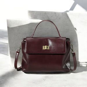 Sac fourre-tout en cuir de vachette véritable - Sac à bandoulière en cuir souple pour femme, sac à main à bandoulière, sac à main tendance pour femme, petit sac de transport de tous les jours