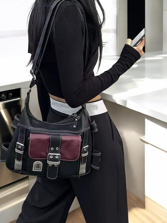 Amazon.com: Y2K Messenger Bag Women Punk Cross Gothic Emo