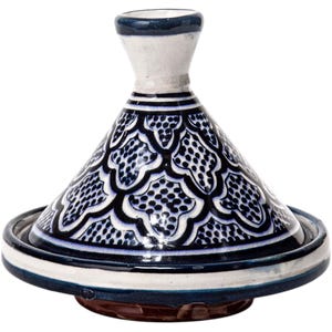 Handmade Moroccan Tagine Pot – Traditional Ceramic Cookware with Lid – Decorative North African Casserole Dish – Kitchen Gift or Serveware