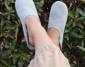 Buy One and Get One Free Handmade Moroccan Babouche Slippers for Women – Soft Leather Mules, Sheepskin Slip-Ons, Boho House Shoes, Cozy Gift