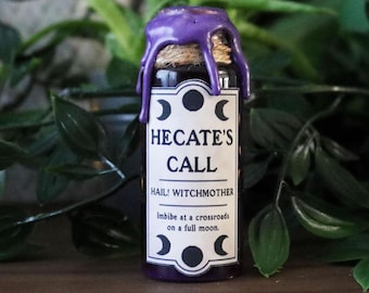 Hecate Mini Potion : Greek Mythology, TTRPG Prop, Bookshelf Decor, Fantasy Gift