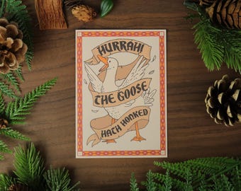 Goose Medieval Christmas & Yule Card