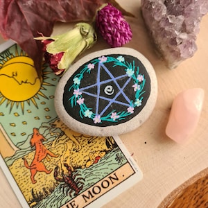 Pietra dell&#39;altare del pentacolo, Druido, Pagano, Asatru, Stregoneria, Wicca,
