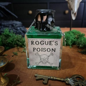Rogue's Poison, Decorative Potion, Fantasy Prop, Roleplay, TTRPG, DnD, Cosplay, Apothecary, Potion Bottle