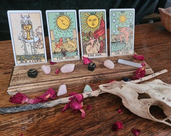 Tarot-Halter, Orakel-Regal, Kartenhalter, Pagan, Wicca, Witchy, Okkult