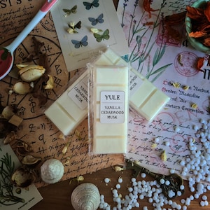 Yule Wax Melt, Snap Bar, Magical Scent, Vegan Soy Wax Melt Bar, Wheel of the Year, Witchy, Pagan