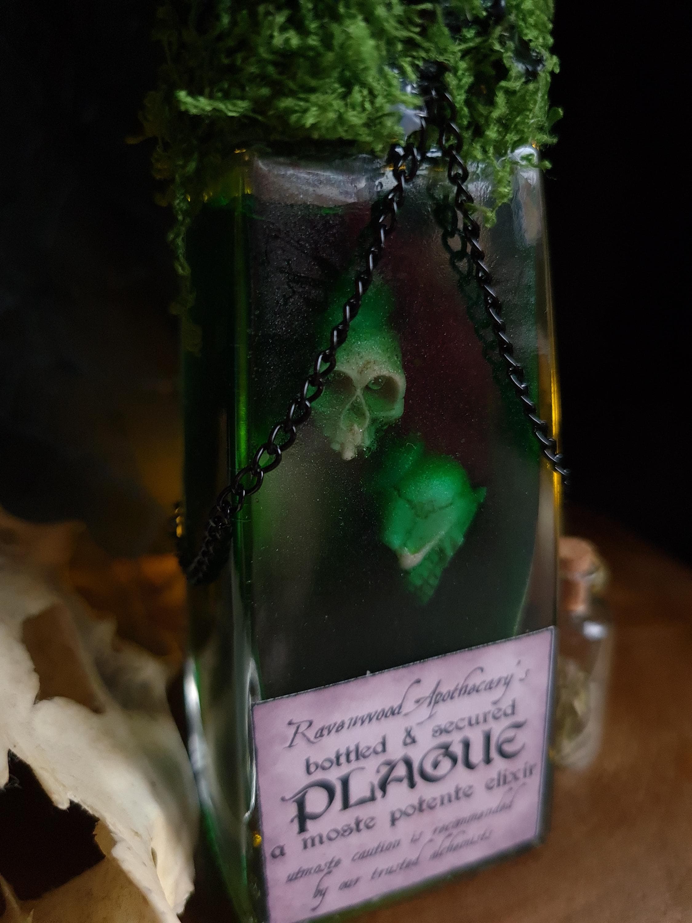 Plague Potion - Bookshelf Decor - TTRPG Prop - Halloween Decor - Horror ...