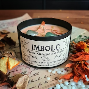 Imbolc Candle, Soy Wax Candle, Pagan, Wiccan, Witchcraft, Druid