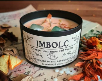 Imbolc Candle, Soy Wax Candle, Pagan, Wiccan, Witchcraft, Druid