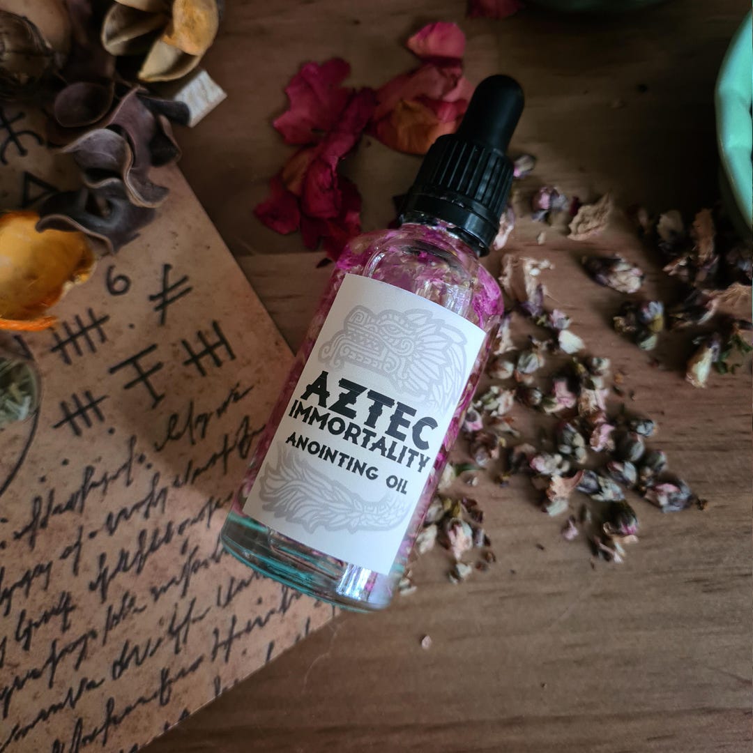 Aztec Immortality Spell Oil - Endurance Spell - Energy Spell - Aztec ...