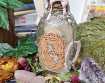 Unicorn Tears Decorative Potion, Fantasy Prop, Roleplay, Apothecary, Potion Bottle