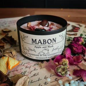 Mabon Candle, Soy Wax Candle, Pagan, Wiccan, Witchcraft, Druid