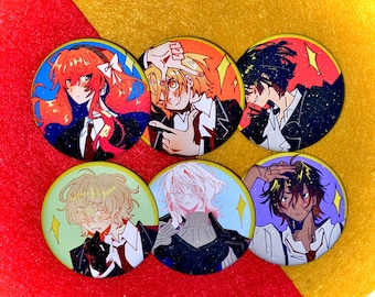 Limbus company PINS! - Ishmael, Faust, Ryoshu, Heathcliff, Sinclair, Don Quixote