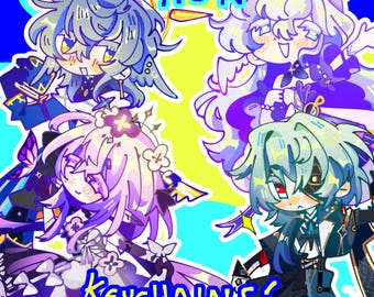 Honkai Star Rail - KEYCHAINS! Sunday, Robin, Castorice, Anaxa