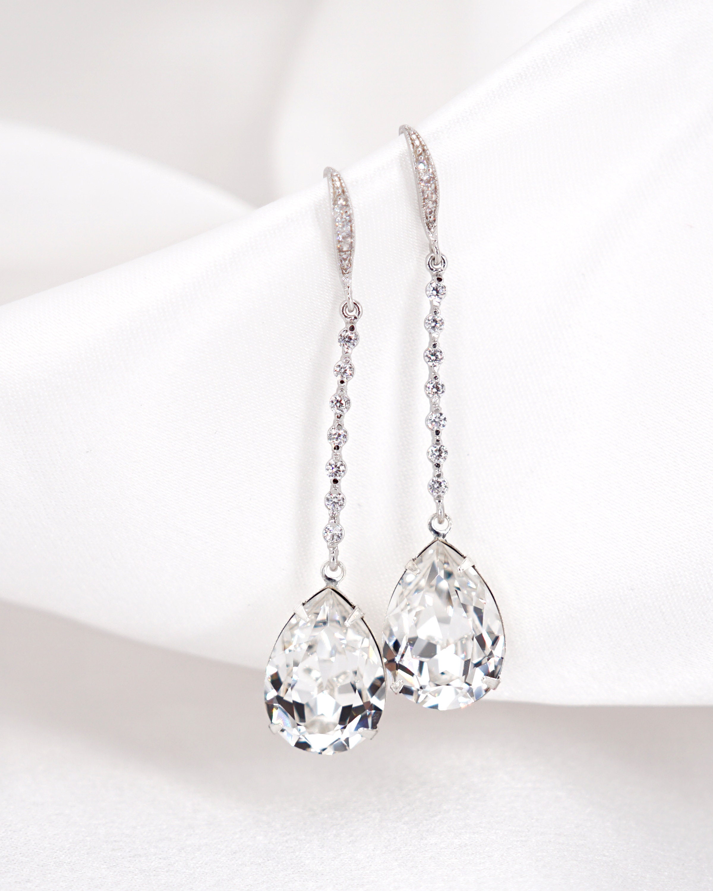 Padma Champagne Gold Wedding Earrings Bridesmaid Earrings | Etsy