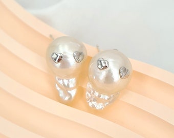 Baroque Pearls Stud Earrings Fun Quirky Chic Baroque Pearl Jewelry Funny Gifts for her Graduation Gift Anniversary