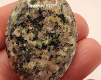 Multi-Colored Granite Cabochon - Large Oval