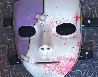 Sally Face Mask Cosplay Props 2.0, Wearable Video Game Prop Replica, Sal Fisher Mask Face Costume ,Customized Handmade Gift