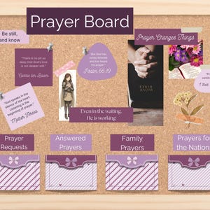Kit de planche de prière Modèle de cartes de prière imprimables Planche de prière versets de la Bible chrétienne Prier Jésus en téléchargement numérique Moment de réflexion tranquille
