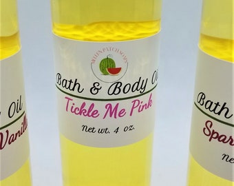 Natural Moisturizing Bath Oil: Almond, Avocado, Olive Oil