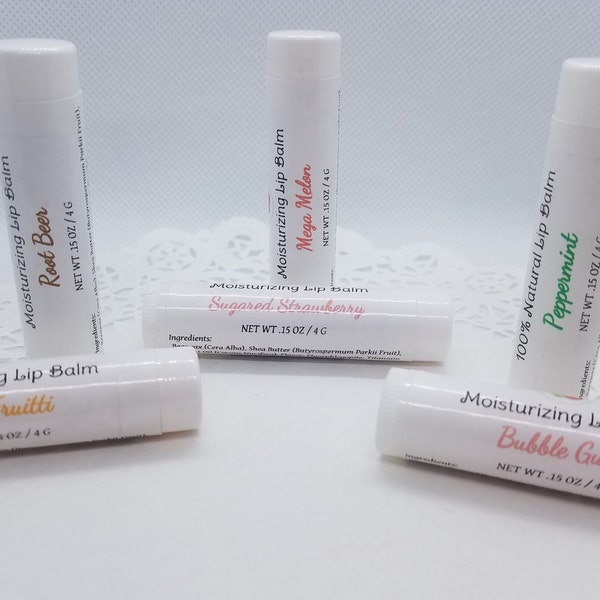 Moisturizing Lip Balm, Coconut Oil, Shea Butter and Bees Wax, No Waxy feel, Just Moisturizing Love for your Lips