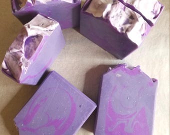 Montana Huckleberry Soap: Handmade Cold Process Bar, Sweet Forest Scent