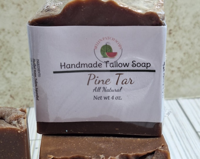 All-Natural Pine Tar Soap: Soothing Relief for Skin
