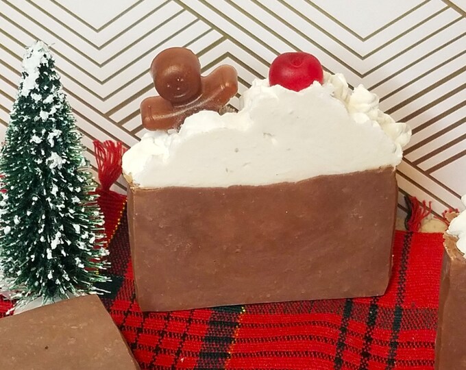 Gingerbread and Carmel Scented Soap, Coconut Milk and Tallow Artisan Soap for all skin types.