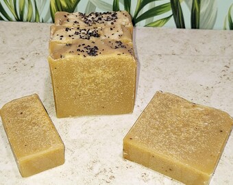 Green Tea Lemongrass Milk Artisan Soap with Matcha