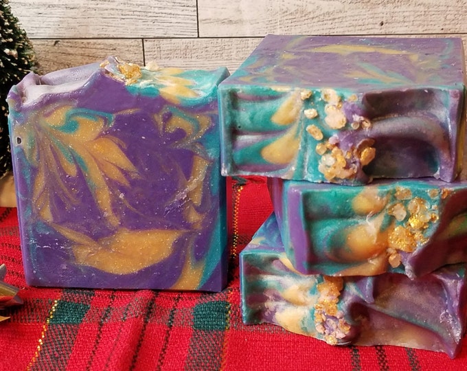 Frankincense and Myrrh Fragranced Artisan Soap, Made With Almond Milk, Tallow and Lard, Palm Free Soap
